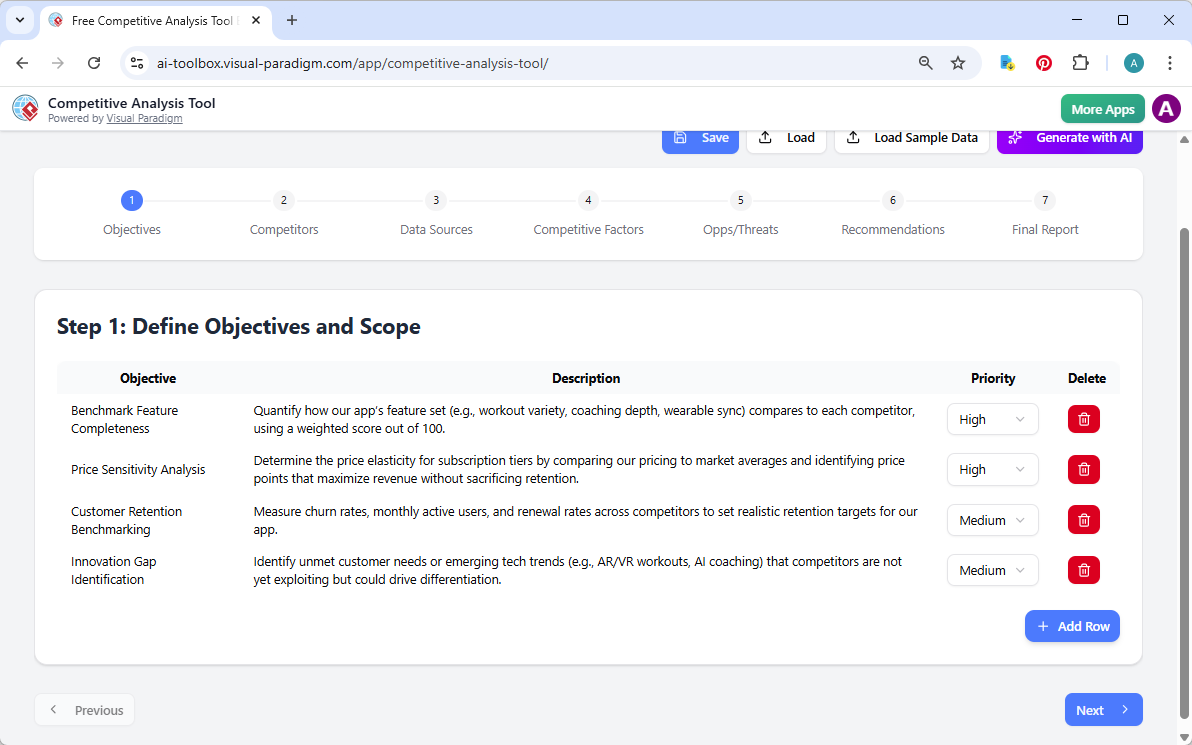 Building a Strategic Fitness App: An AI-Powered Competitive Analysis
