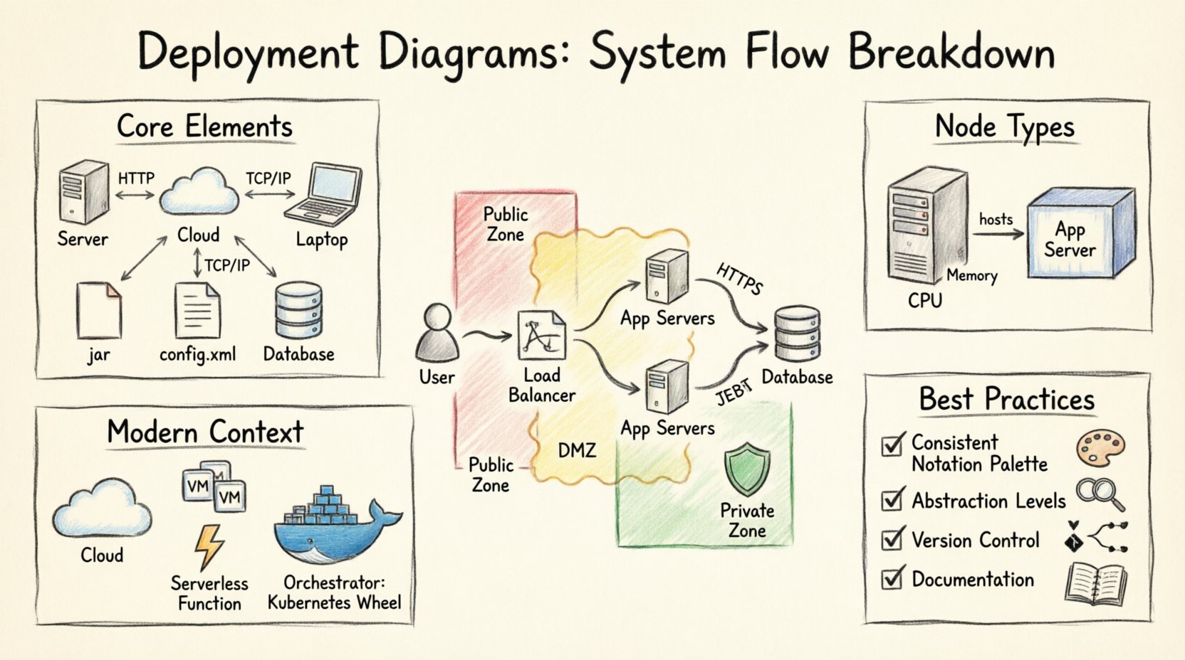 Deployment Diagrams: A Component Breakdown for Understanding System Flow