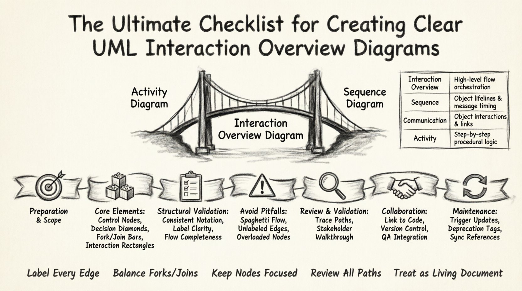 The Ultimate Checklist for Creating Clear UML Interaction Overview Diagrams: Avoid Ambiguity and Communication Errors