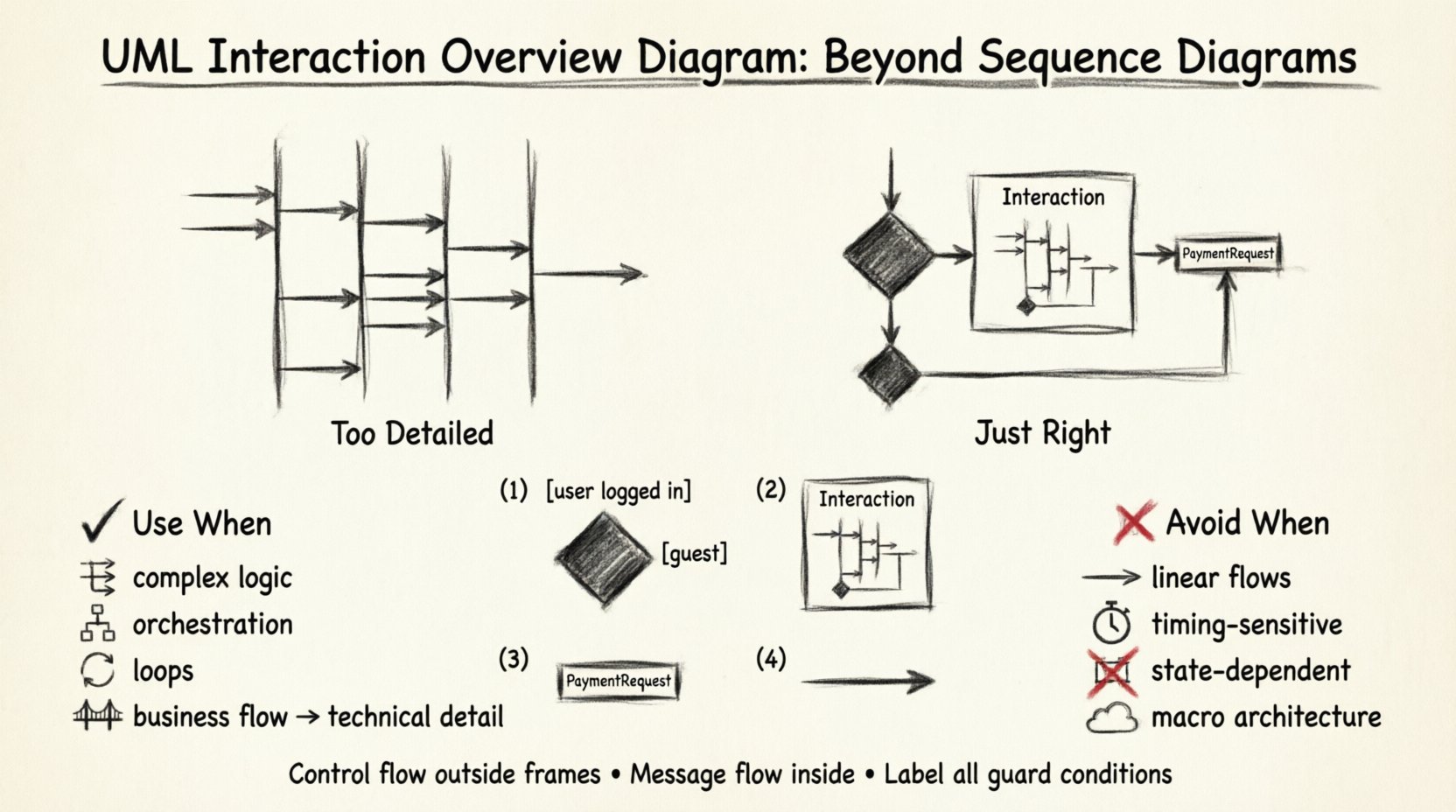 UML Interaction Overview Diagram Myth-Buster: Why It’s Not Just a Fancy Sequence Diagram and When It Actually Adds Value